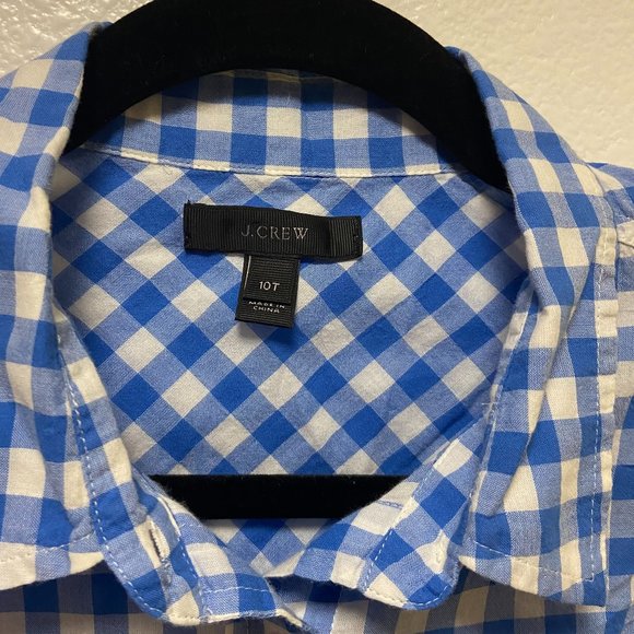 J Crew - Button Up Blouse with Knot Tie - Picture 3 of 3